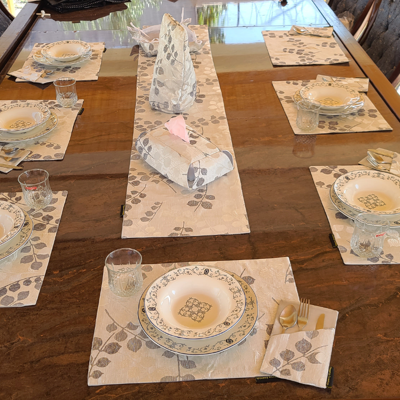 Carlson Sand Grey Table Set